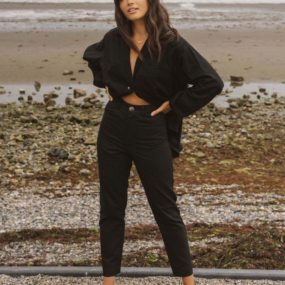 Harly Jae Black Brooks Pants